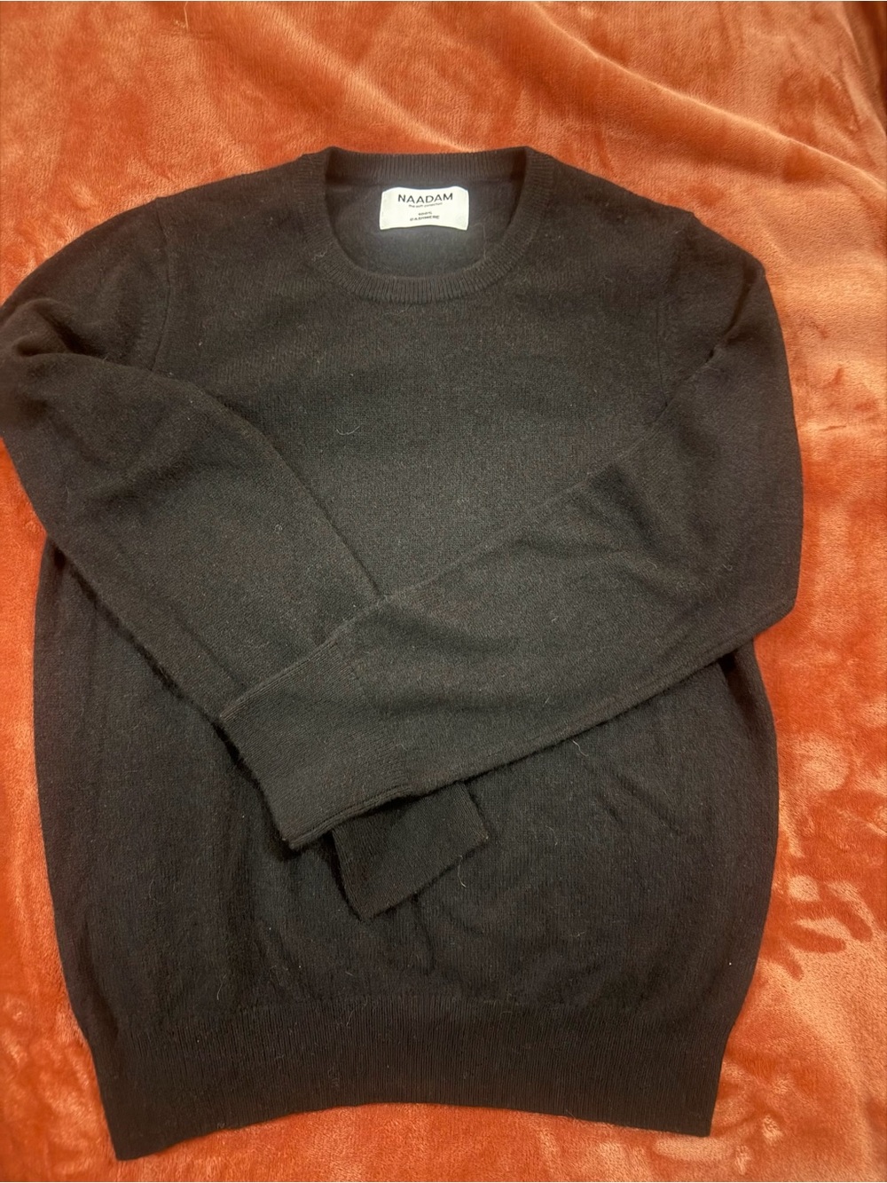 NAADAM Black Women's Cashmere Crewneck Sweater